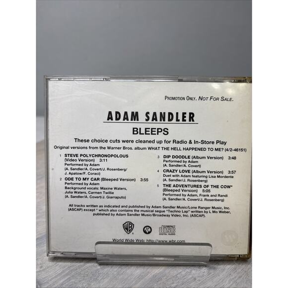 Adam Sandler – Bleeps CD Comedy Skits & Songs 1990s Stand-Up - Picture 2 of 5